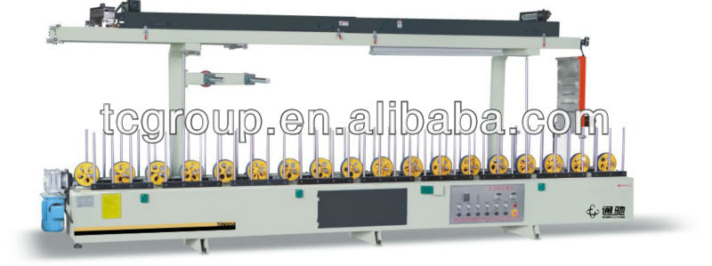 Automatic cupboard profile wrapping machine line