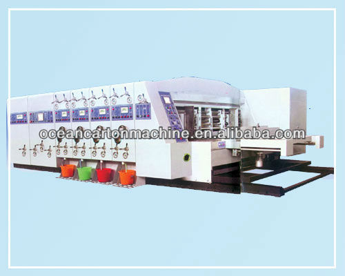 Automatic Flexo Four Colour Printing Slotting and Die Cutting Machine