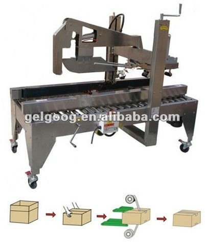 Automatic Fold Cover and Cartoning Sealing Machine|Carton sealing machine