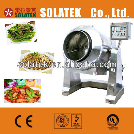 Automatic frying and mixing machine