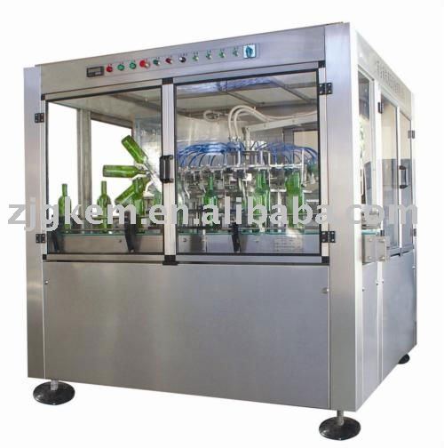 Automatic glass bottle washing processing machine