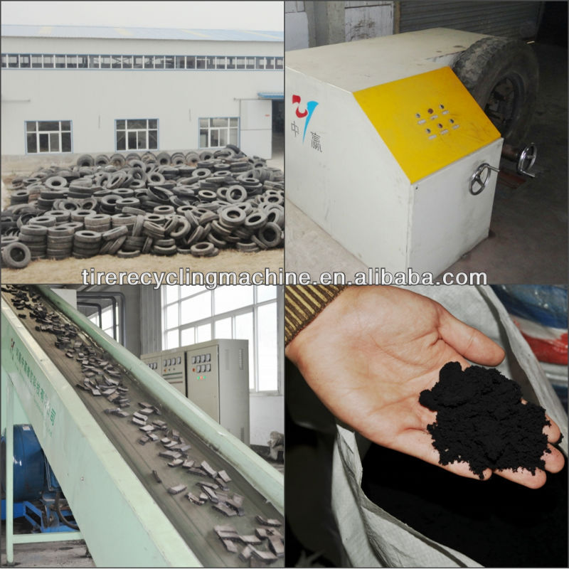 automatic latest professional tire recycling machine