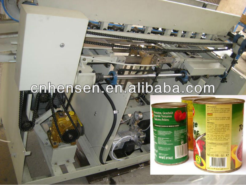 automatic metal can labeling machine