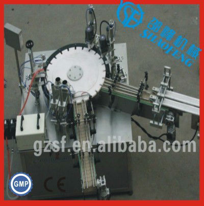 Automatic nail polish filling and capping machine