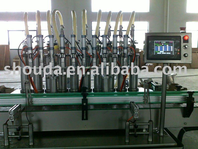 Automatic olive oil filling machine