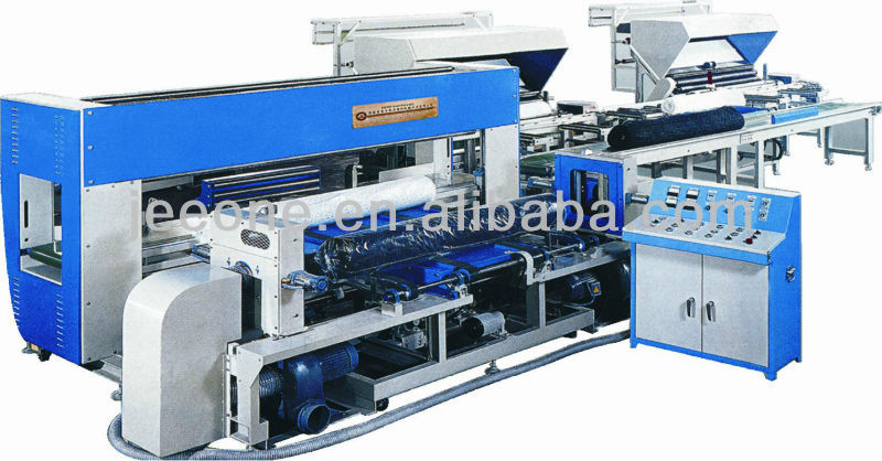 Automatic PE film wrapping and hot shrinking machine