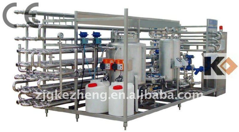 Automatic Pipe UHT Sterilizer Machine for juice/ milk/ juice with pulp/pudding/jam