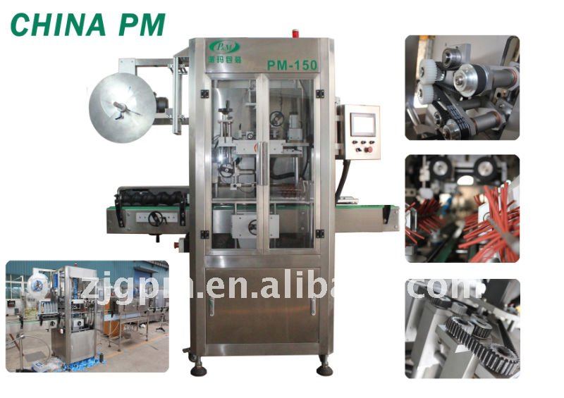 Automatic shrinking sleeve labeling machine