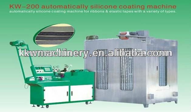 Automatic silicon coating machine with PLC