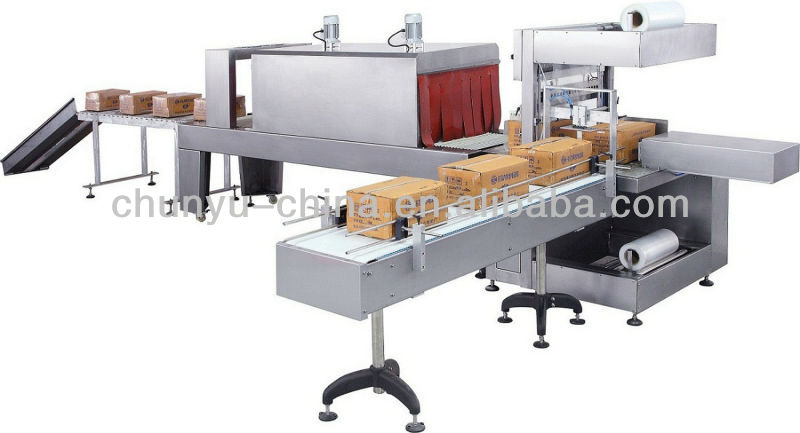 Automatic sleeve type shrinking wrapper
