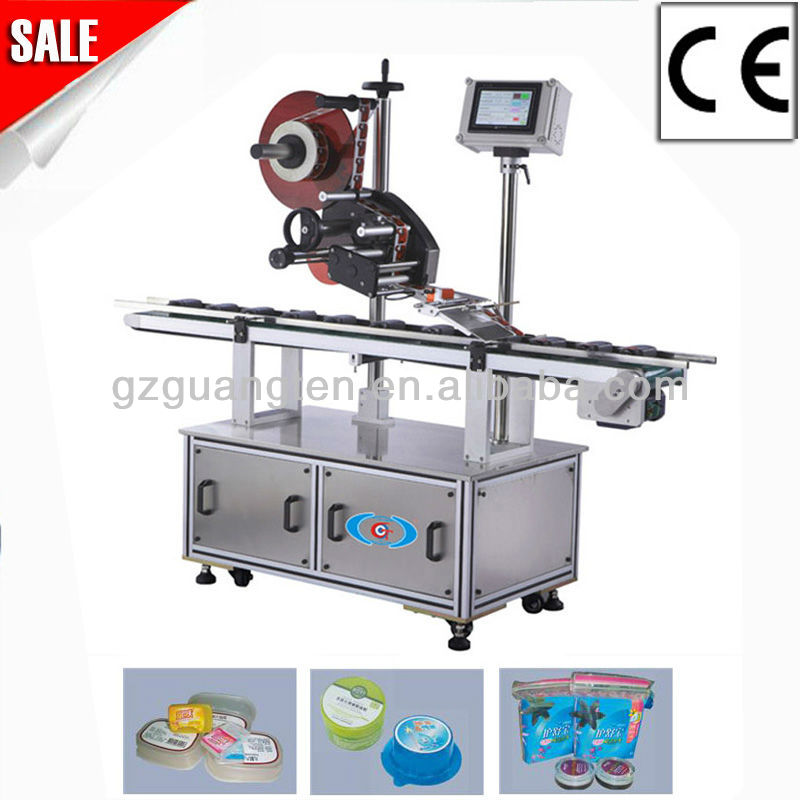 Automatic top sticker labeler machine