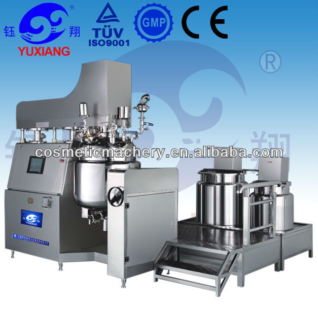 Automatic vacuum emulsifying machine for cream