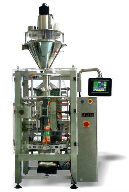 Automatic vertical form fill seal food packaging machine with auger filler