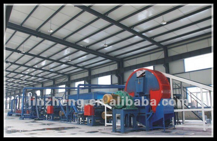 Automatic waste tyre recycling machine rubber powder production line