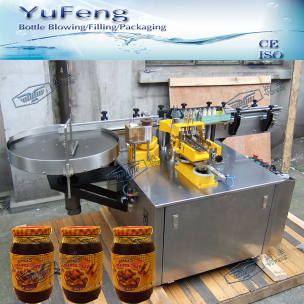 Automatic wet glue bottle labeling machine