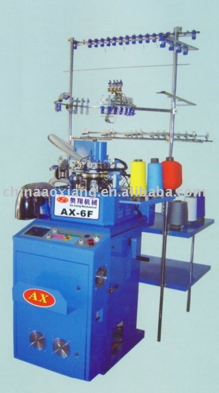 AX-6F full automatic cotton socks knitting machine