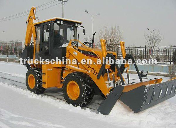 backhoe tractor with loader and excavator