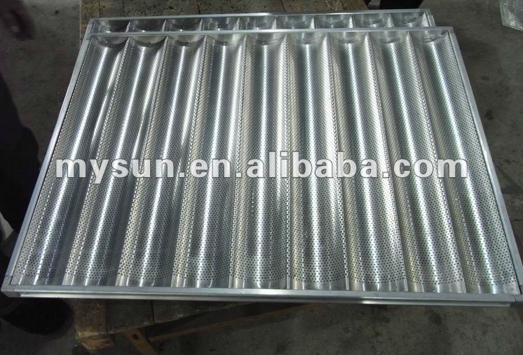 baking tray for loaf bread used in bakery oven/french baguette tray