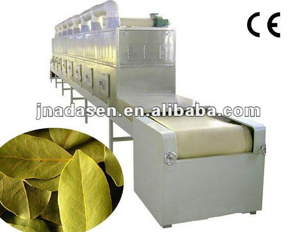 Belt type myrcia microwave drying machine