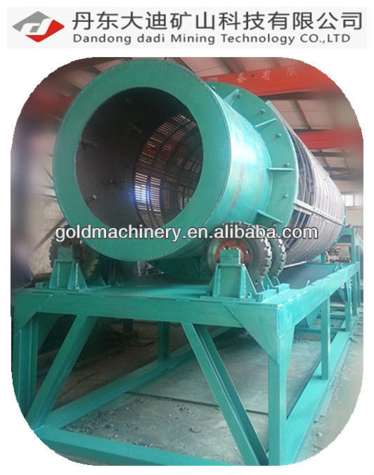 benefication gold mining rotary drum trommel screen
