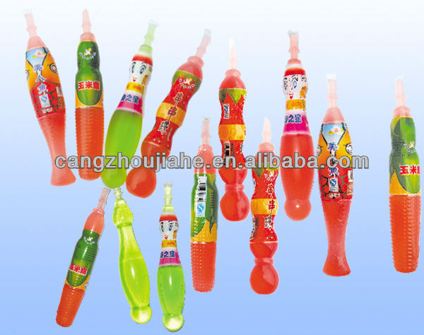 beverage drink tube for liquid ice pop (fruit shape hot sale)