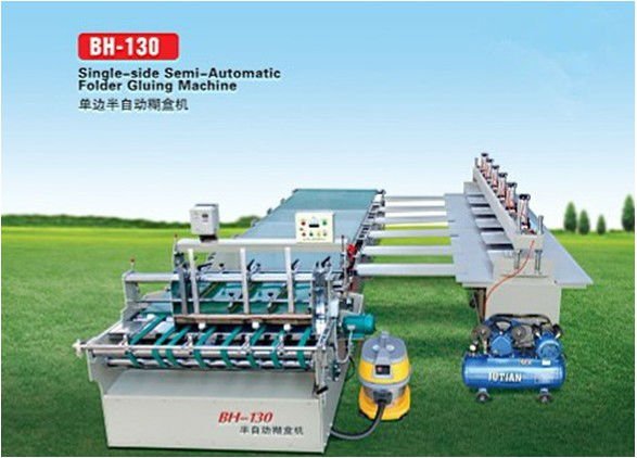 BH-130 Single-side Semi-Automatic Folder Gluing Machine