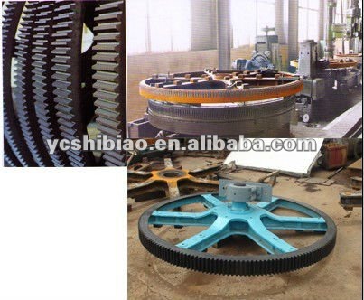 big gear with Large Modules and High Strength used by leather machine tannery drum