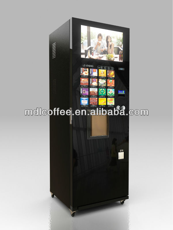 Big LCD screen advertising Coffee vending machine (F308)