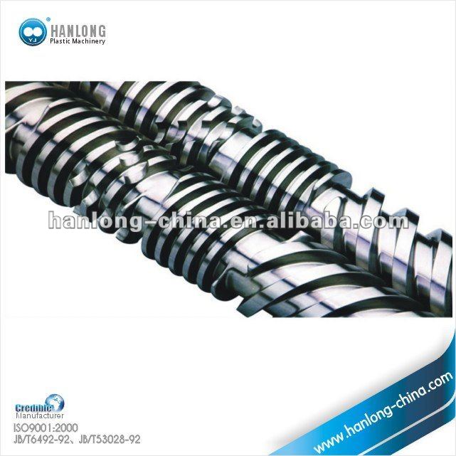 Bimetallic screw barrel for extruder machine