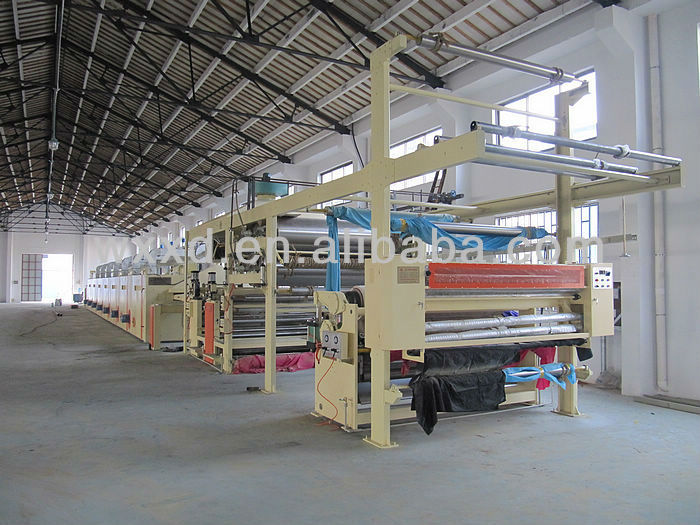 blade coating machine for 100% polyester PVC fabric