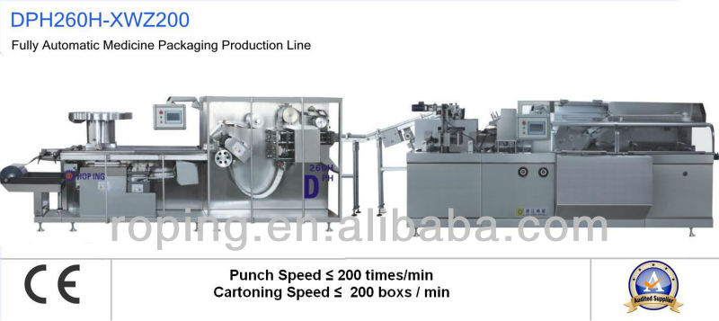 Blister Packing Production Line DPH260H-XWZ200 Blister Packing Production Line