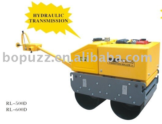Bomag style double drum walk-behind hydraulic transmission vibration road roller RL600D with CE