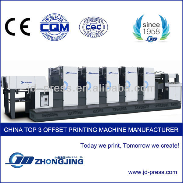 brand new five color offset UV printing machine