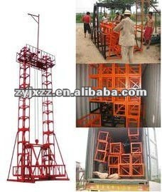 Building materials hoisting machine