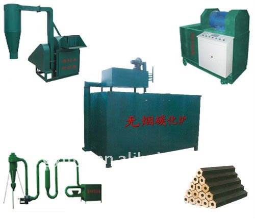 Carbon Bar Furnace and Charcoal Oven For Wood Briquettes