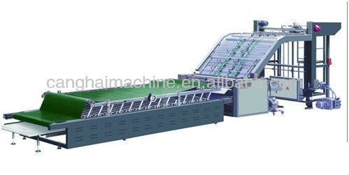 carton box machine semi automatic flute laminating machinery