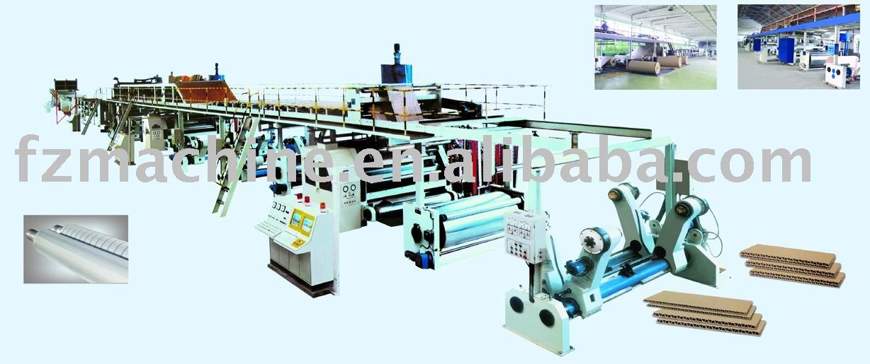 carton making machine 5-Ply corrugated cardboard production line