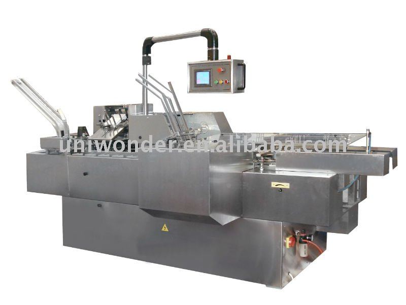 cartoning machine with hot melt