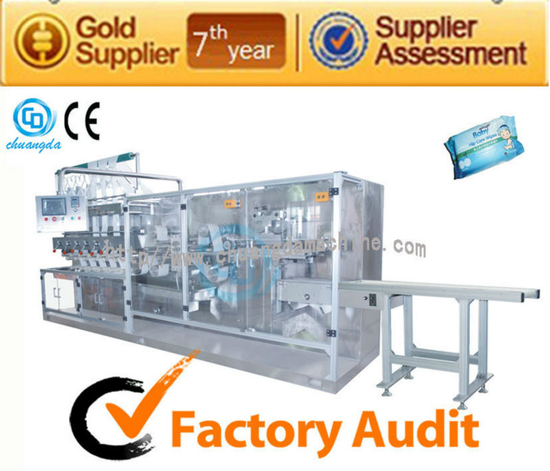 CD-180I Auto wet wipes folding manufacturing machine