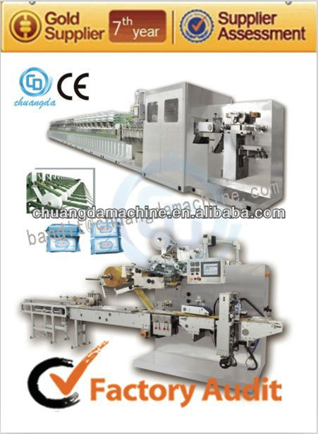 CD-2000II Full automatic baby wet wipes machine,wet tissue machine