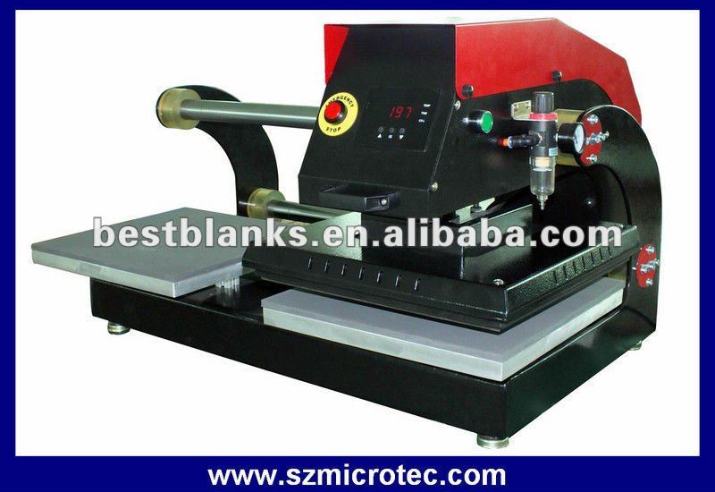 CE approved Double Location Shuttle pneumatic heat press