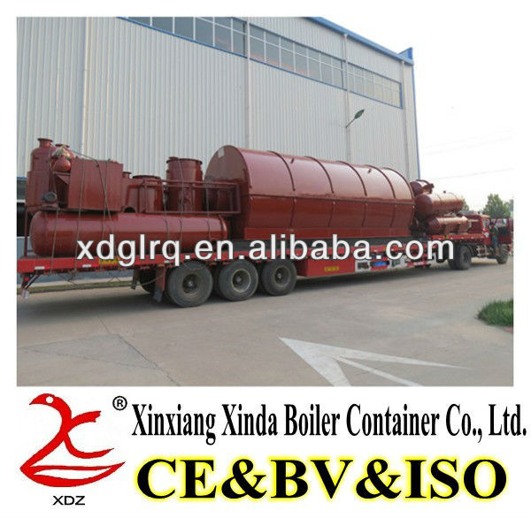 CE Aproved by Europe Standard Waste Tyre Pyrolysis Plant for Crude Oil