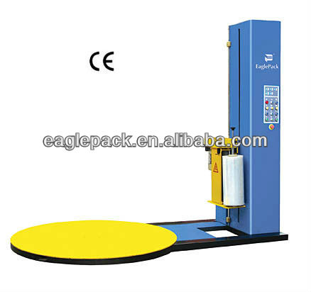 CE Certificate Electronic Mobile Electric Automatic Turntable Stretch Film Pallet Wrapper Machine
