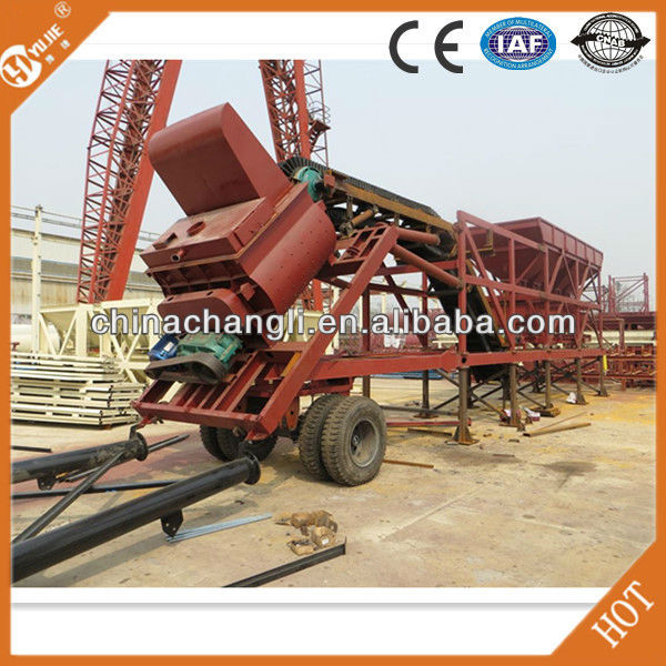 CE certificate high quality 25m3 mobile concrete mixing plant,mobile mini concrete batching plant