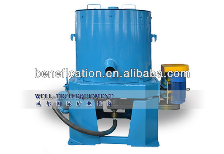 Centrifugal gold concentrator for gold concentration plant