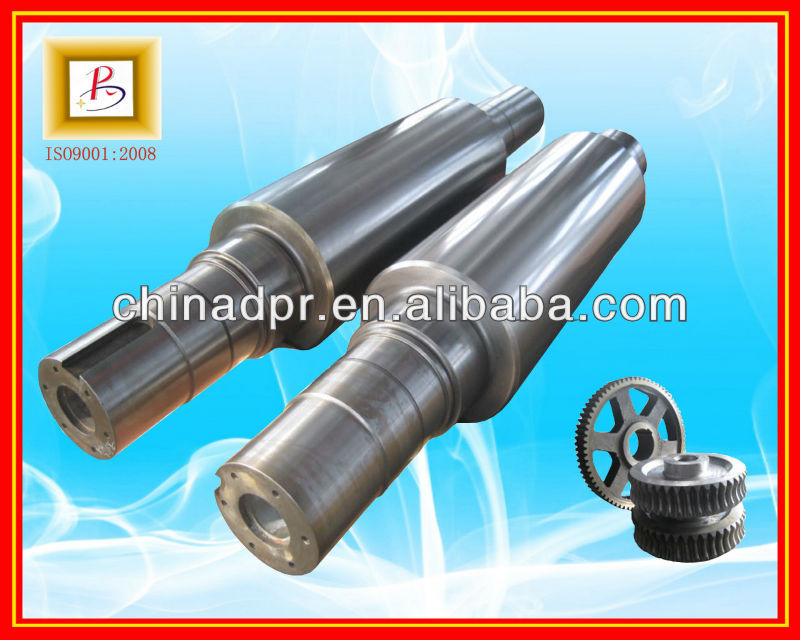 Centrifugal NiCrMo chilled cast iron rolls for rubber and plastic machinery mills