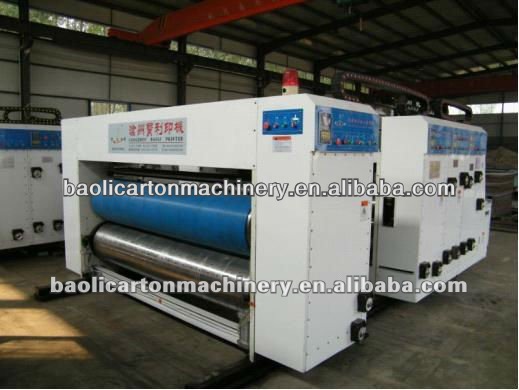 Chain feeder printing slotting die cutting box making machine/machinery