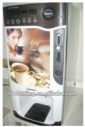 China 3 kinds of juice and milky tea coffee vending machine,automatic tea coffee vending machine