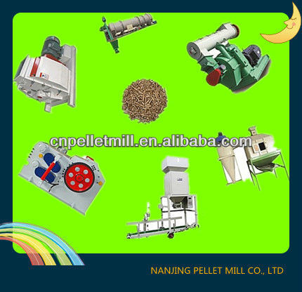 China best selling output 1-20t/h wood pellet line
