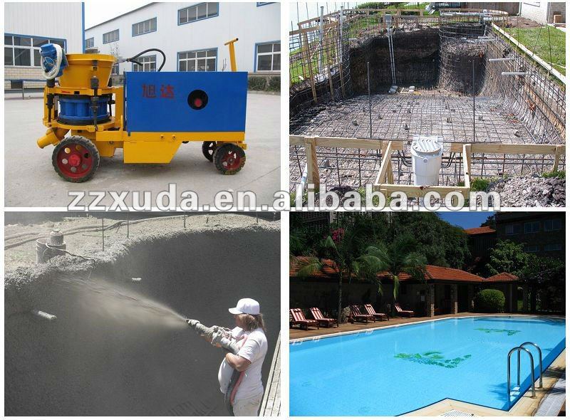 China Concrete gunite machine for swimming pool